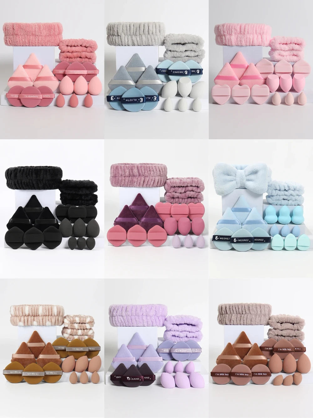 18 Piece Soft Cosmetic Makeup Tool Set
