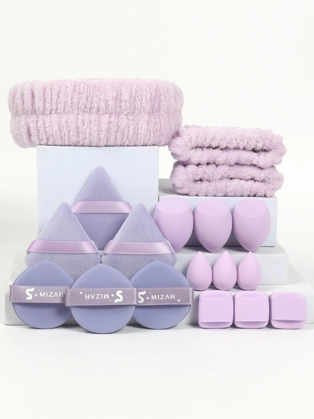 18 Piece Soft Cosmetic Makeup Tool Set